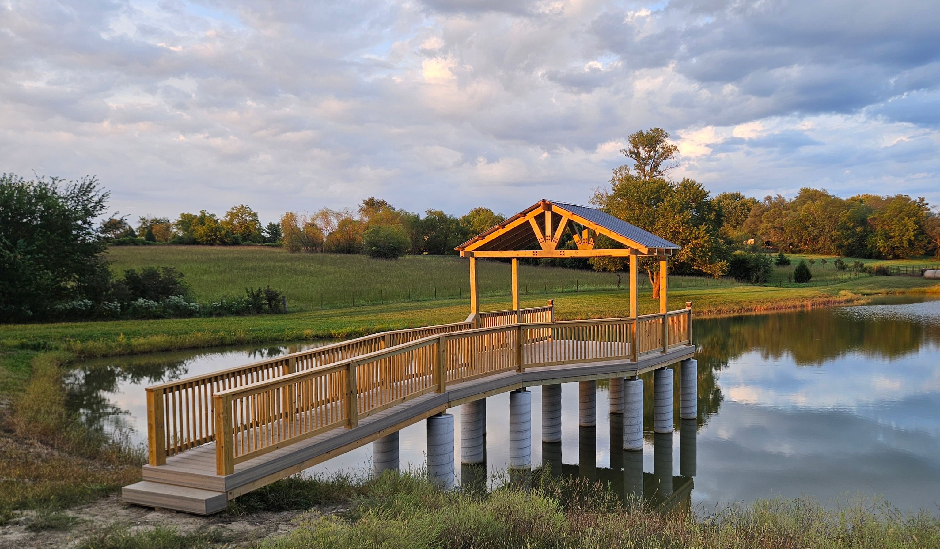 Custom dock construction in Bates City Missouri