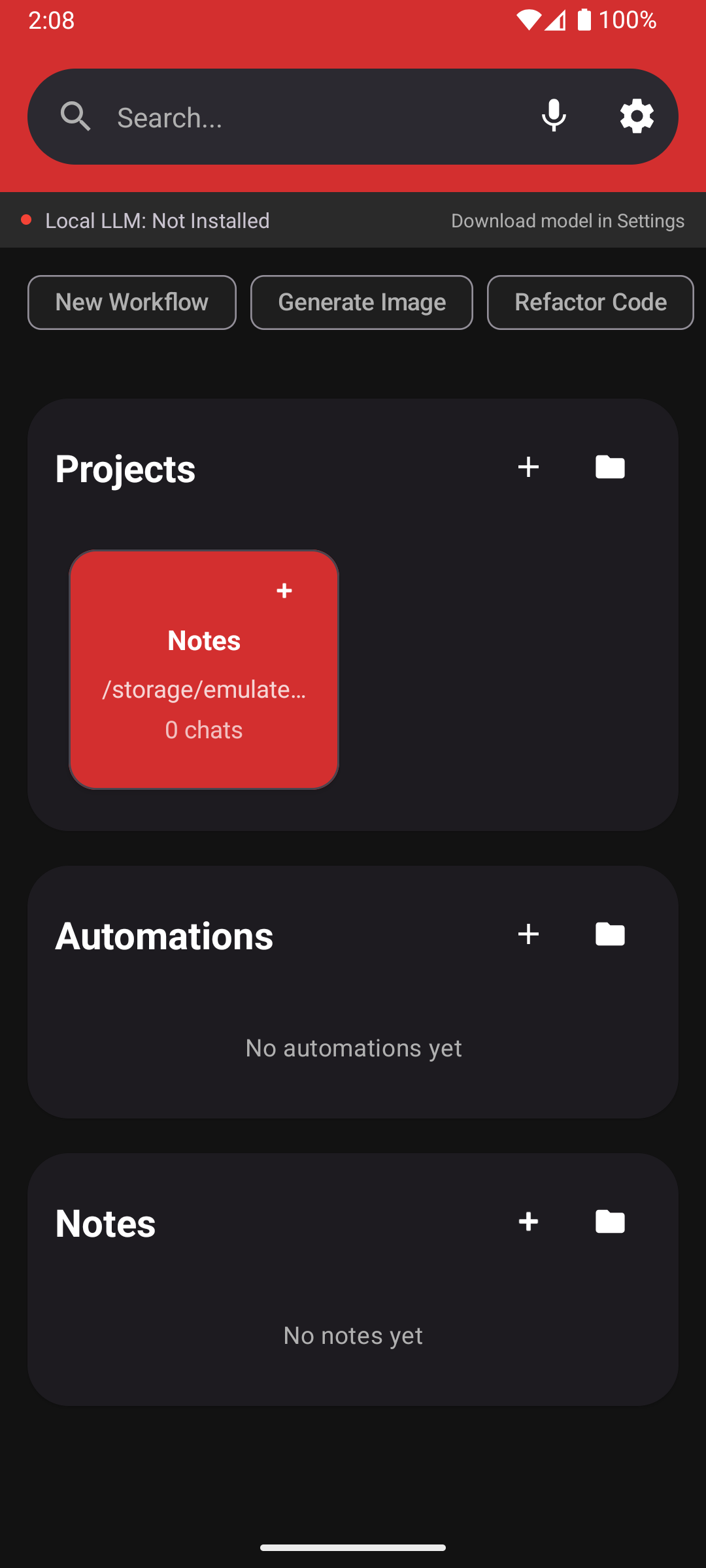 Shadow App Interface